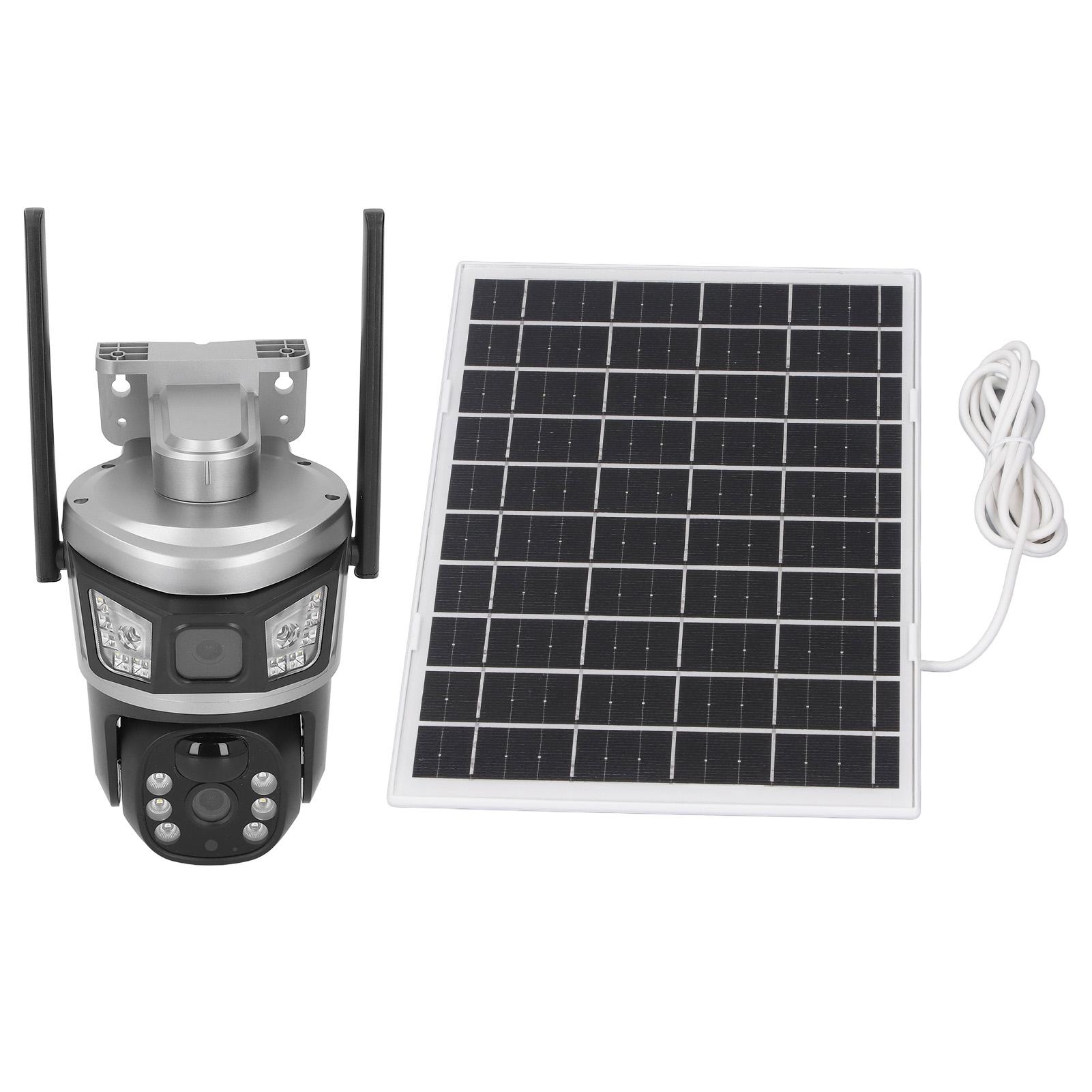 

Solar Security Camera Wireless Outdoor System 4MP 3K HD 360 degrees PTZ Smart Motion Tracking WiFi Surveillance Camera
