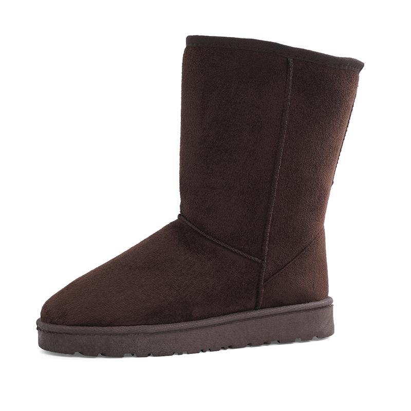 Sněhule Zimní Nové Boty do půli lýtka Základní Teplé Protiskluzové Ploché Sněhové Bavlněné Boty Dámské