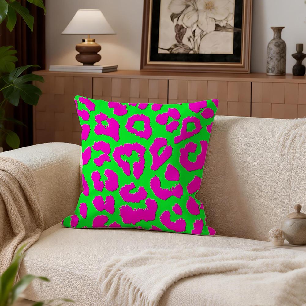 Art Outline Leopard Cushion Cover Cushion Cover Set 4Pcs 50X50 45X45 40X40 Pillowcase Decorative Sofa Home Decor