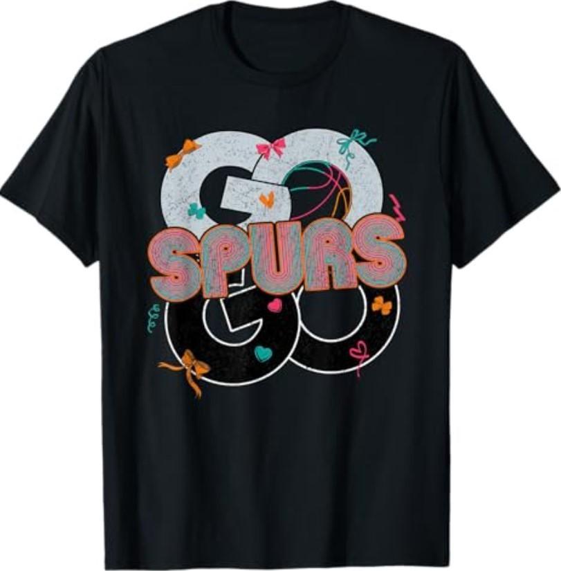 Vintage Go Spurs Go-Retro Fiesta Cheering Fan Team Spirit T-Shirt S разноцветный