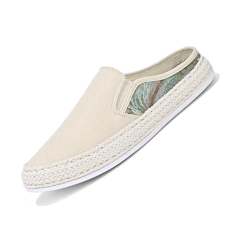 Casual Men Shoes Fashion Sports Shoes Men Personality Men Sneakers Half Slippers  Corduroy Loafers Men's Shoes Corduroy Loafers