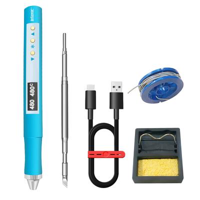 Fers à souder alimentés QC/PD T210.JBC210 Mini bloc chauffant Portable Affichage numérique USB Température constante Réparation CPU Soudure