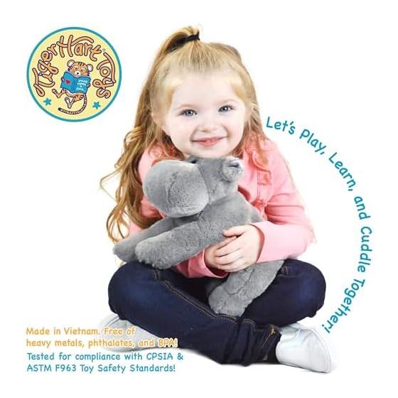 Tiger Tale Toys Huck the Hippo 12" Stuffed Animal
