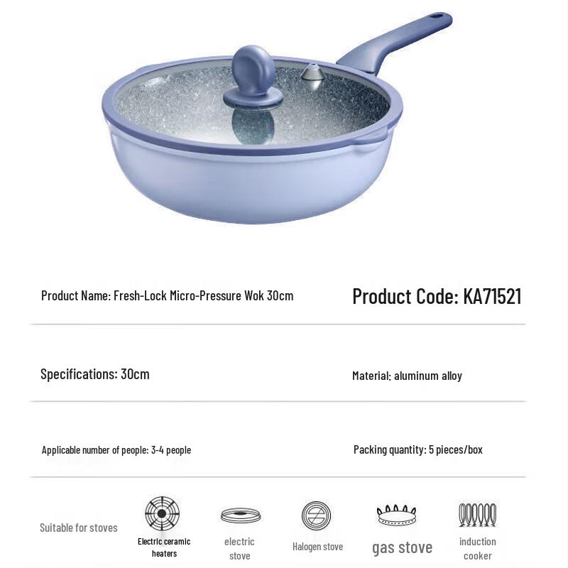 COOKER KING Micro-Pressure Non-Stick Wok