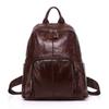 Casual Daily Genuine Leather Backpack Woman Unique Real Cow Leather Shoulder Bags Ladies Fashi Cowhide Travel Bagpack