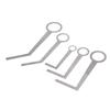 5PCS Saxophone Pad Repair Tool Lightweight Portable Metal Silver Saxophone Leveling Rings Pad