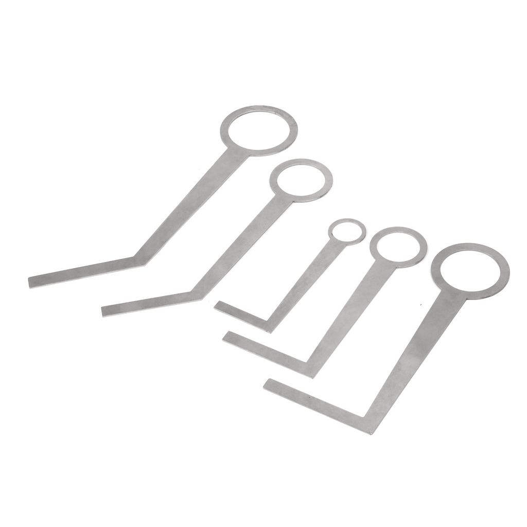 5PCS Saxophone Pad Repair Tool Lightweight Portable Metal Silver Saxophone Leveling Rings Pad