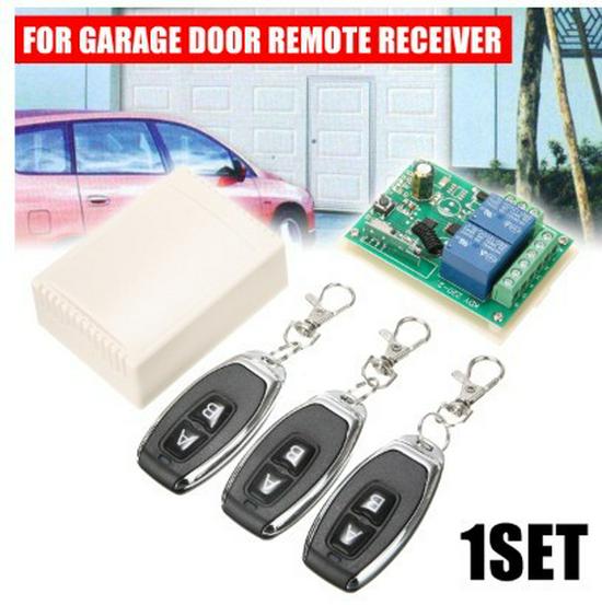 12V 2-Way Wireless Remote Control Switch with 2-Button AB and Three Remotes in Stock