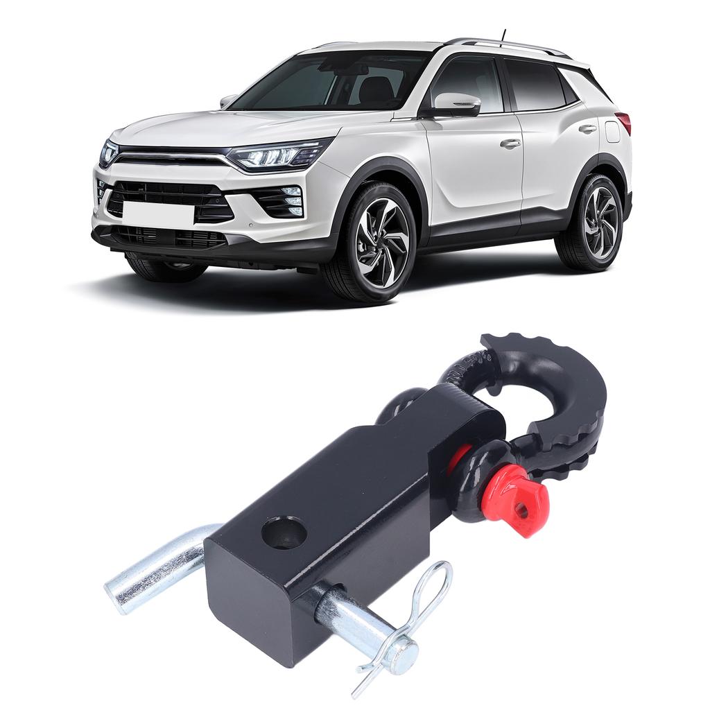 2in Shackle Hitch Receiver Steel Vehicle Recovery Towing Accessories for Cars Trucks