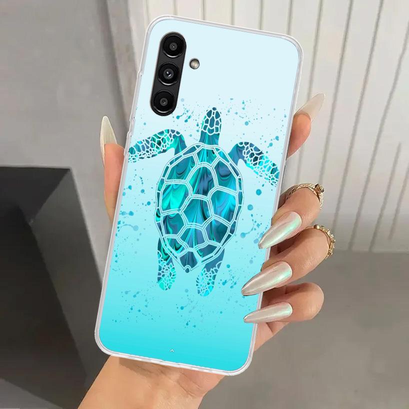 Cartoon Sea Turtle Tortoise Phone Case for Samsung Galaxy A17 A16 A37 A26 A36 A57 A56 A15 A25 A35 A55 A14 A24 A34 A54 A13 A23 A3