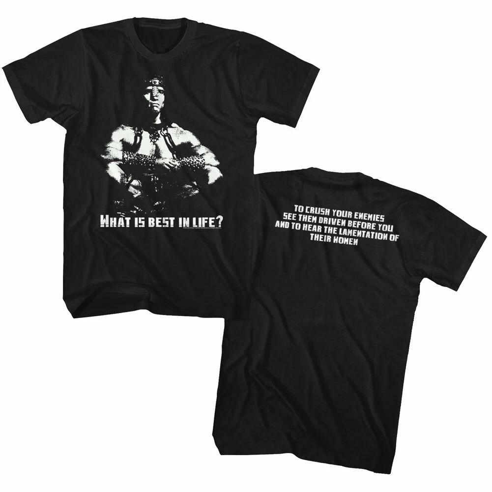 Conan The Barbarian Movie Quotes What Is Best In Life Men s T-Shirt XL