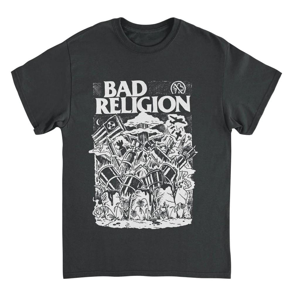 Bad Religion Wasteland Mens T Shirt Black Officially Licensed Unisex T-Shirt