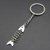 Elegant Fishbone Keychain Charm Pendant with Polished Fashion Accessory Portable for Comfortable Grip and Durability