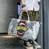 Travel Bag PU Sequins Handheld Shoulder Bag Sports Gym Bag Large Capacity Luggage Bag Fashion Bag