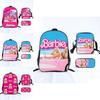 Barbie Princess School Bag Threepiece Set With Oxford Fabric For Girls Student Use