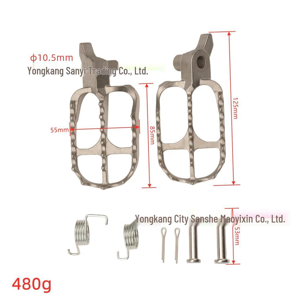 2024 Yamaha Off-road YZ250F/450F WR250F/450F Stainless Steel Footpegs