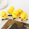 10pc hot Sale Cartoon Funny Children 3D Little Yellow Duck Plush Hairpin Fashion Animal Clip Accessories Headwear Wholesale Gift