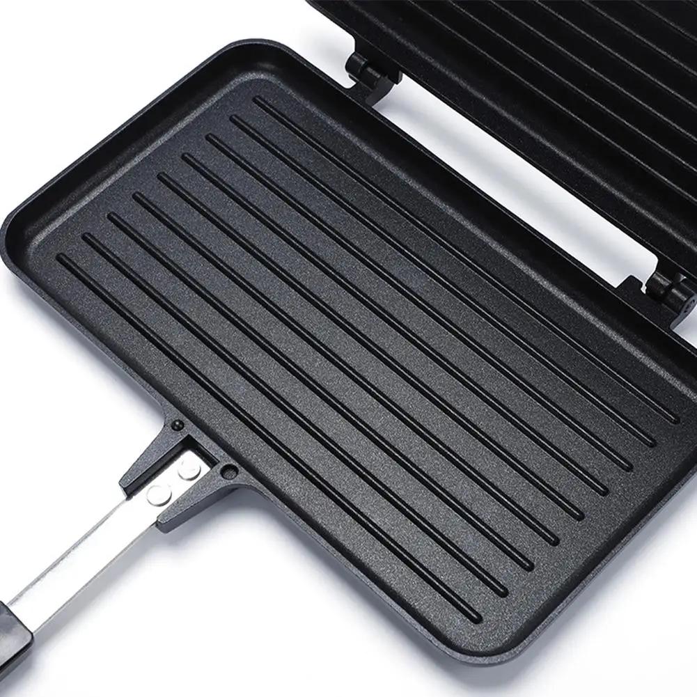 Double-Sided Frying Pan Non-Stick Sandwich Maker Waffle Pancake Snack Griddle Pan Bread Barbecue Plate Kitchen Cooking Tools