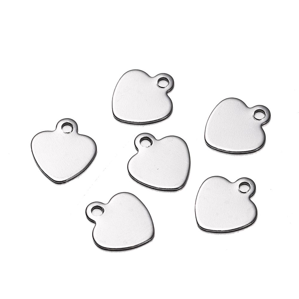 30Pcs Mirror Polished Stainless Steel Charms Geometry Cross Shape Blank Pendants for DIY Bracelet Jewelry Making Accessories