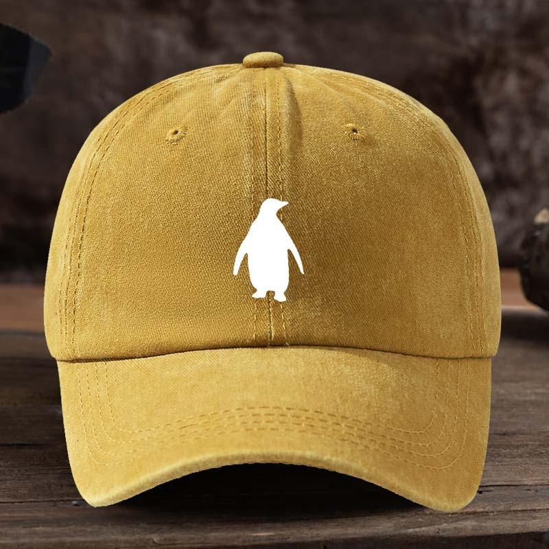 Funny Little Penguin Print Baseball Hat Fashionable and Versatile Peaked Cap Men's Outdoor Hat
