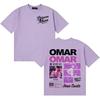 2026 Rapper Omar Courtz Primera Musa Gothic Unisexs Womens Double Sided T Shirts Oversized Cotton Vintage Pop Short Sleeve Tshirt