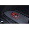 For Benz GLK 2009-2015 Red Carbon Fiber Window Switch Button Garnish Trim 5PCS