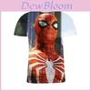 Camiseta do Homem-Aranha da Marvel Para Homens Com Manga Curta Premium e Design Atemporal