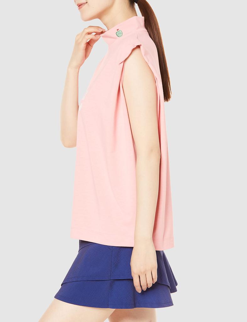 Lee Official Sleeveless Mockneck Size Small Tee, Women's, Pink,