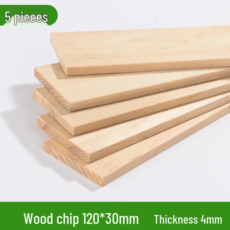 Paulowniahout Strips voor 3D Modelbouw en Blokhut Constructie