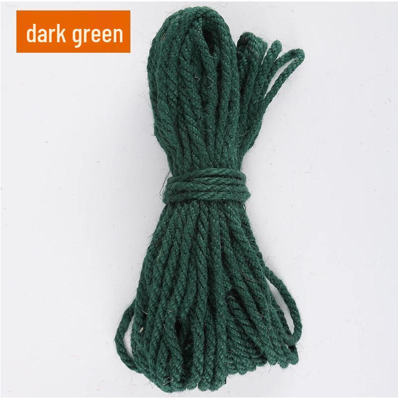 5mm Colored Sisal Rope for Cat Tree DIY, Handmade Hemp Rope for Ornaments, Tube Wrapping, and Flower Pot Decoration