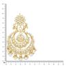 18K Gold Plated Alloy Kundan Stones Earrings For Women