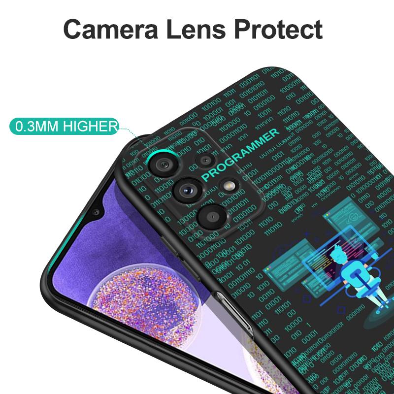Black tpu Case For Huawei Y9S Y6S Y8S Y5P Y7P Y8P y7 Y5 lite Prime 2018 Y6 2019 Cover Coding Programming Codes Code
