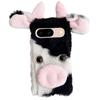 For Google Pixel 9/9 Pro Fluffy Cows Ear Cover Shockproof TPU Phone Case
