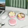 Thermal Food Box Thermal Lunch Box Stackable Hot Food Insulated Box 304 Stainless Steel Round Lunchbox Sealed Food Containers