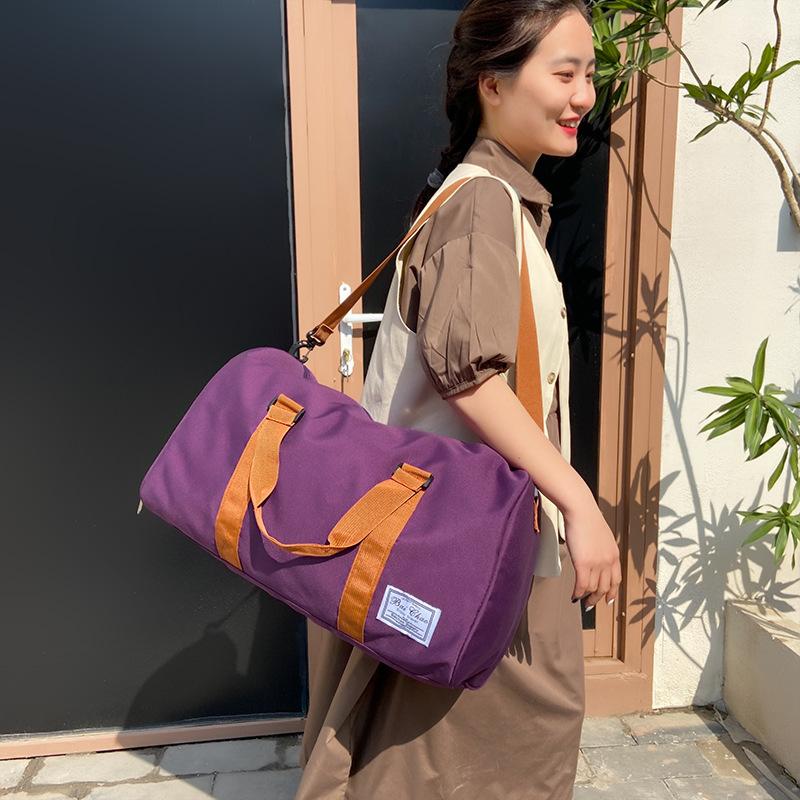 Fashion Sports Fitness Bag Waterproof Canvas Foldable Travel Bag Large Capacity Yoga Bag Pillow Bag