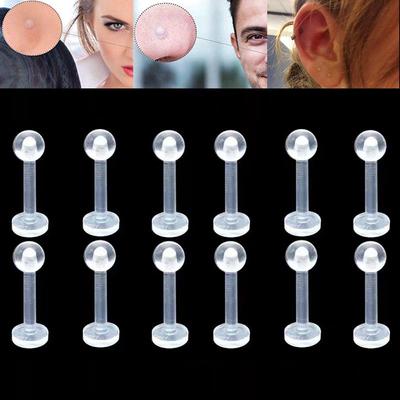 Labio oreja anillo de cartílago Labret Stud Invisible Piercing labio anillos Labret Stud Bar retenedor