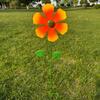 Metal Wind Spinner Stake Sculpture Ornaments For Outdoor Garden Yard Decoration Birthday Gift Easy Ground Installation
