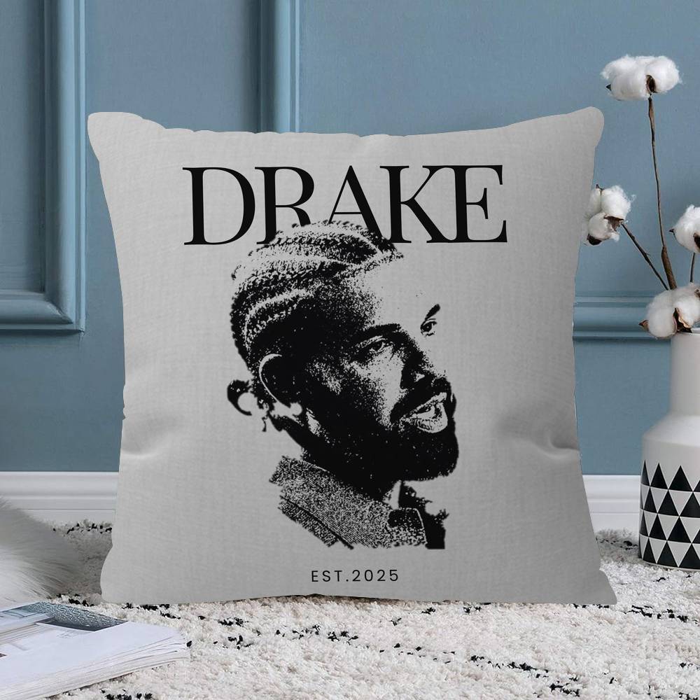 

Singer DDrake For Hip Hop Pillow Cover for Bedroom Room and Living Room Sofa Decorative Cushion Cover 30x30 cm