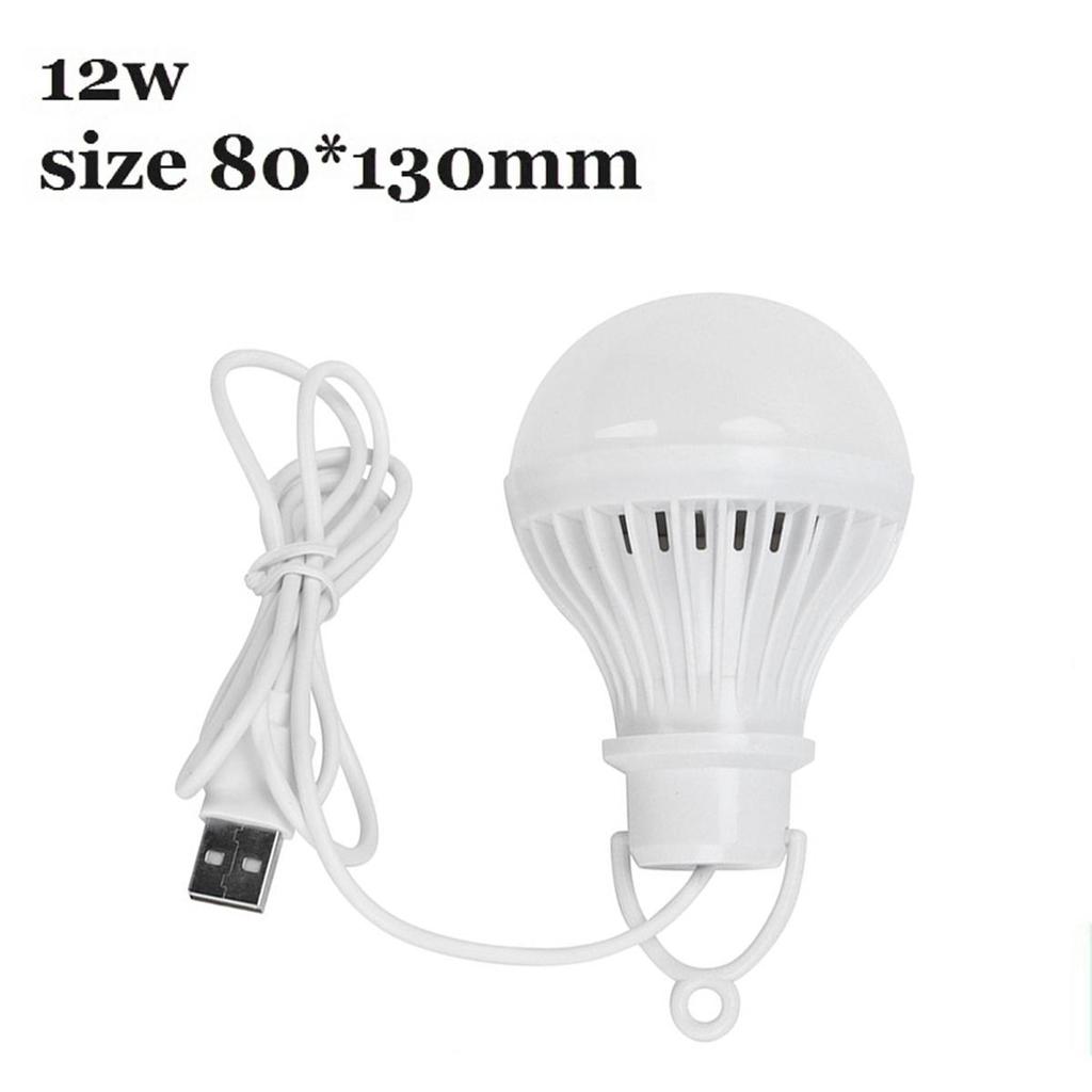 Usb Led Camping Lamp 3w 5w 7w 9w 12w With 1.2m Clip Line Room Light 5v Bulb Milky Cover Table Eye/protection Usb-adapter-powered
