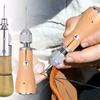 Leather Sewing Awl Kits with Screwdriver Leather Sewing Tool Set Curved and Tapered Needle Leather Sewing Accessories