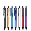 Custom Engraved Metal Push-Button Gel Ballpoint Pen with Signature Logo for Business Advertising