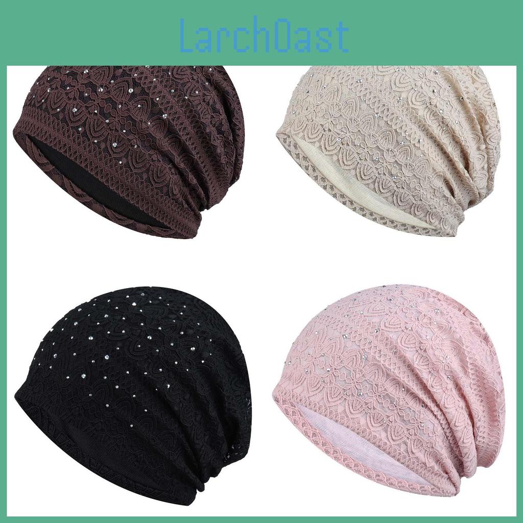 Womens Knit Hat With Lace Overlay Breathable Sun Protection For Spring And Summer Wear