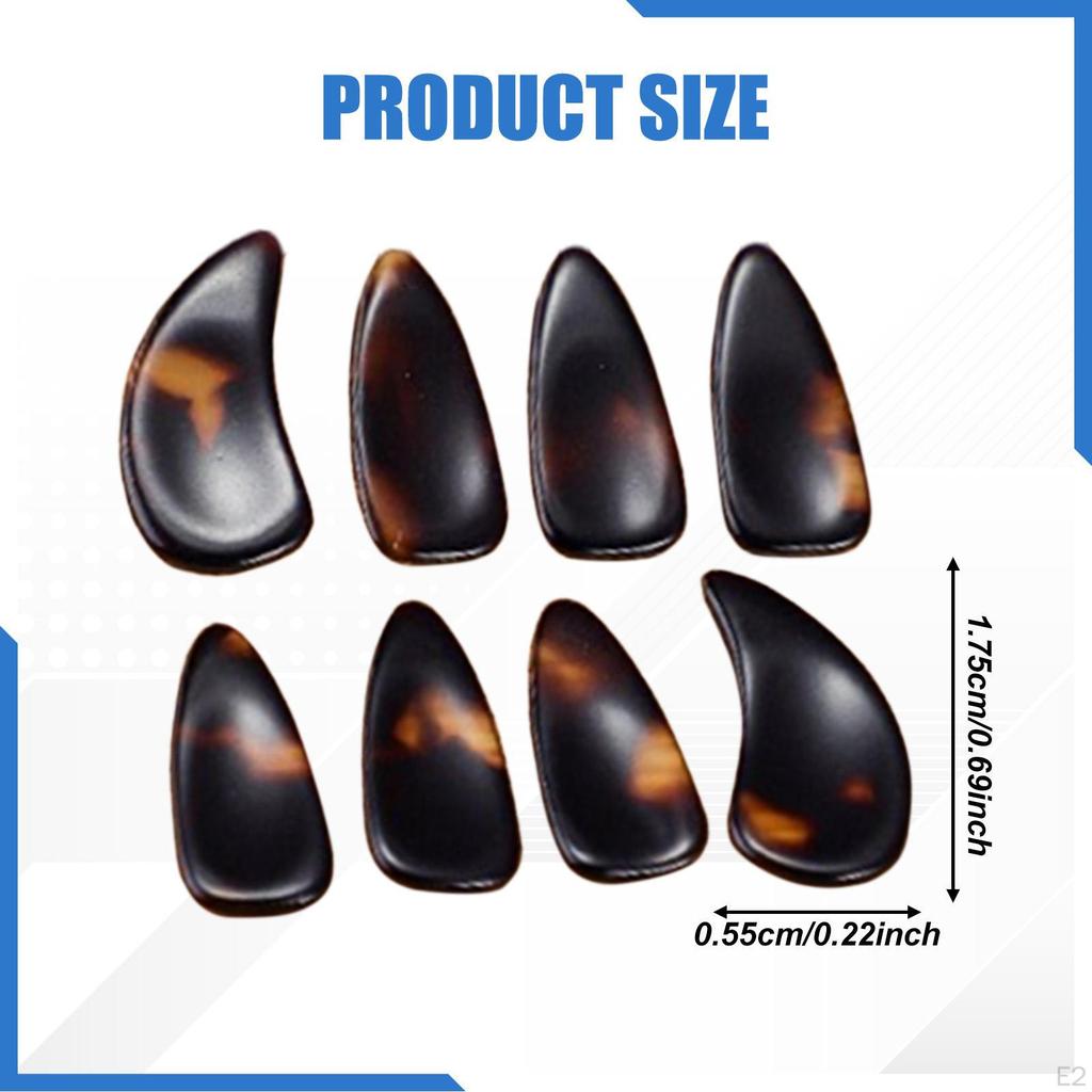 8 Pieces Kids Guzheng Finger Picks String Instrument Accessories for Practice Performance