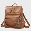 Retro PU Women's Backpack - 2022 European and American Style