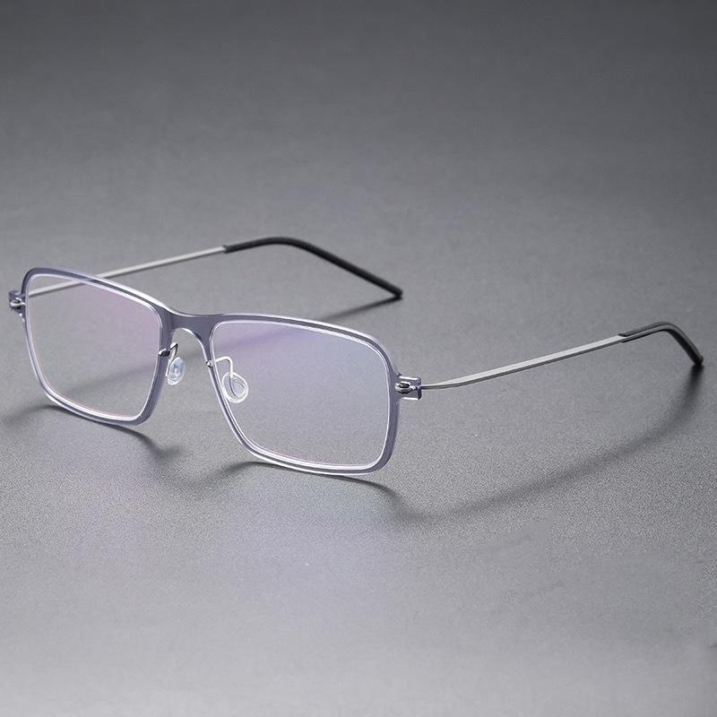 High Quality Denmark Brand Titanium Retro Square Eyewear Men Women Screwless Ultralight Eyeglasses Blue Light Spectacles Frames