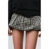 Spring New Women's Clothing Houndstooth Balloon Version Comfort and Casual Elegant Short Skirt 1131152