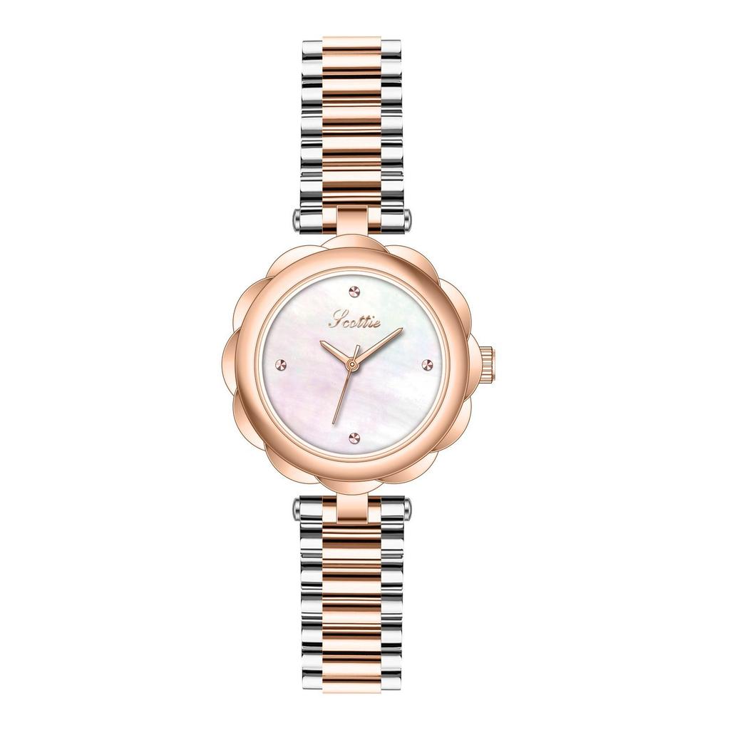 Flower Steel Belt Versatile Women'S Watch Fashion Small Temperament Bracelet Women'S Waterproof Quartz Watch
