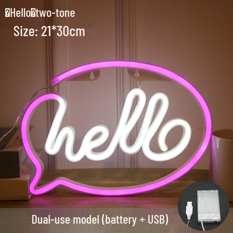 Trendy LED Neon Night Light Sign for Wall Décor