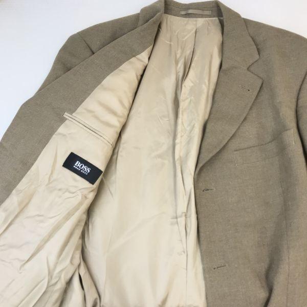 Made in Germany HUGO BOSS Linen Blend Tailored Jacket Men’s L Beige(USED)