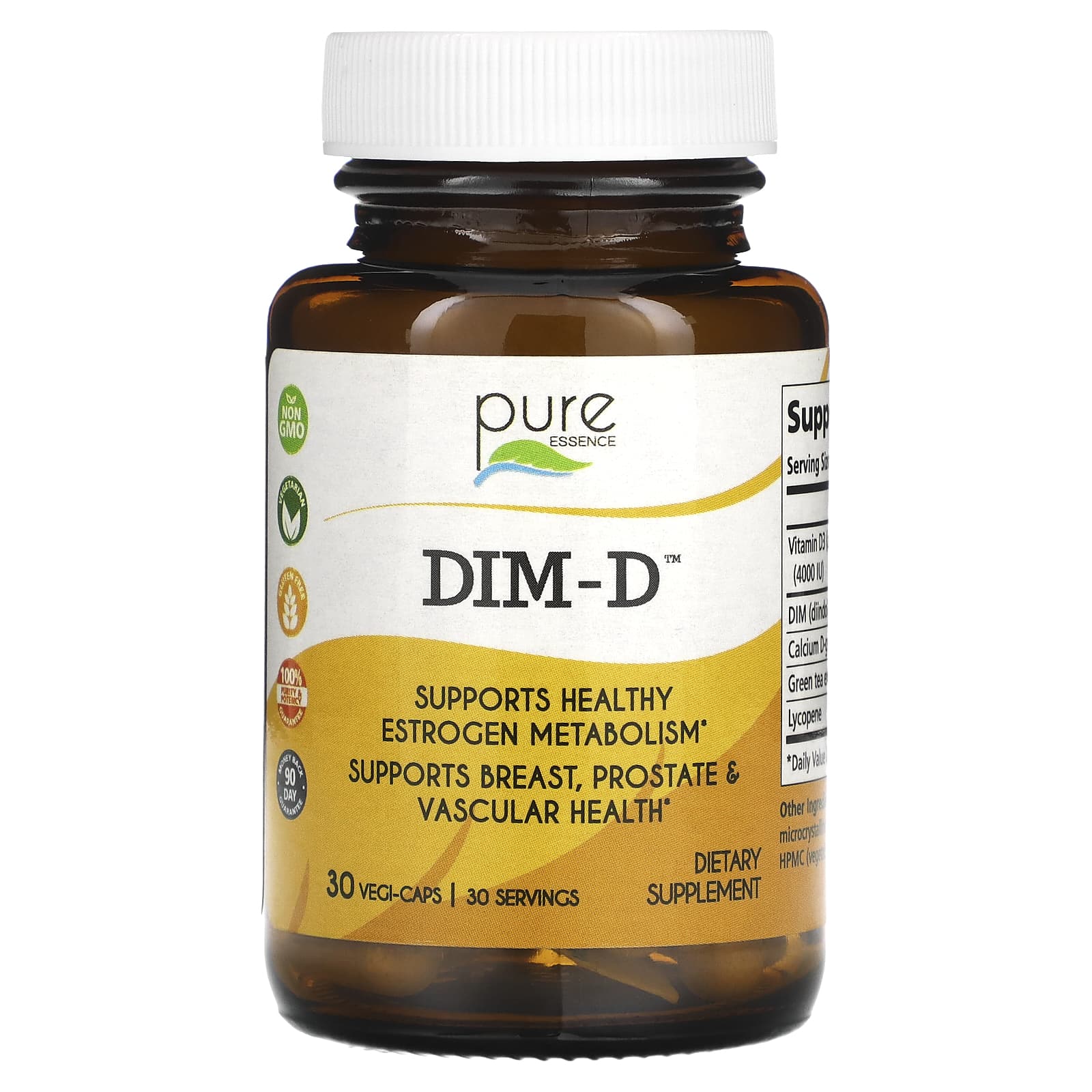 

Pure Essence, DIM-D, 30 vegetable capsules